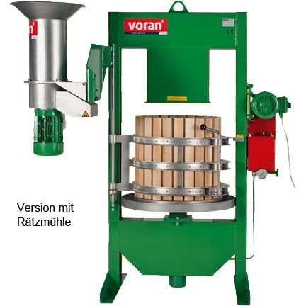 voran-korbpresse-mit-angebauter-raetzmuehle